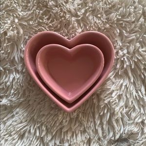 Heart Shaped Decor Porcelain Cups